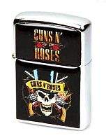 Зажигалка Guns'n'Roses Череп в шляпе